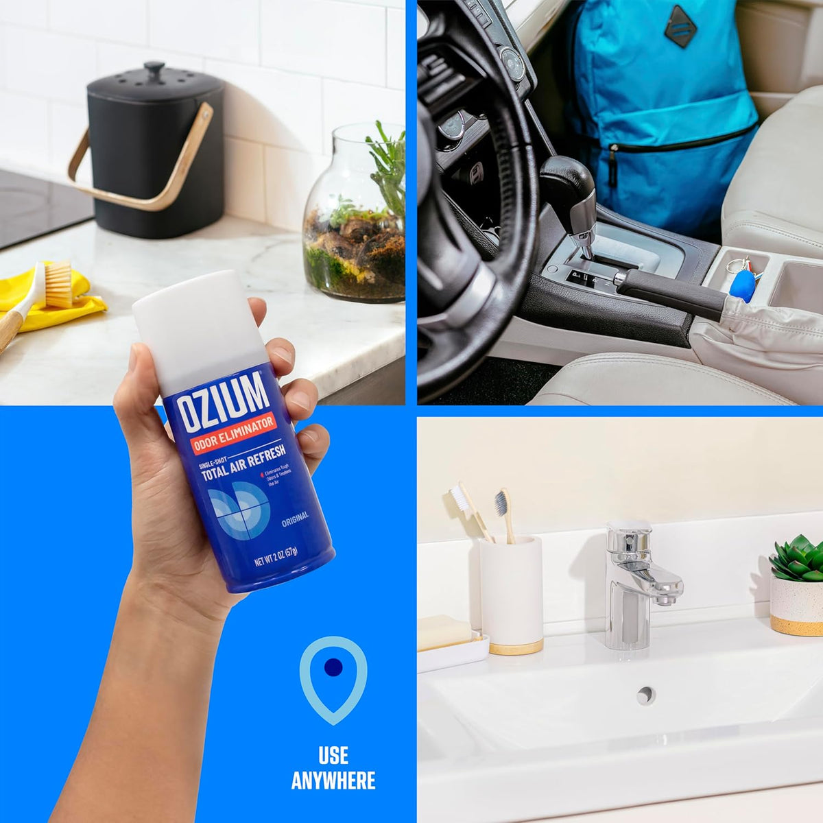 Air Sanitizer, 2 oz Car Fogger: Single-Shot Smoke Odor