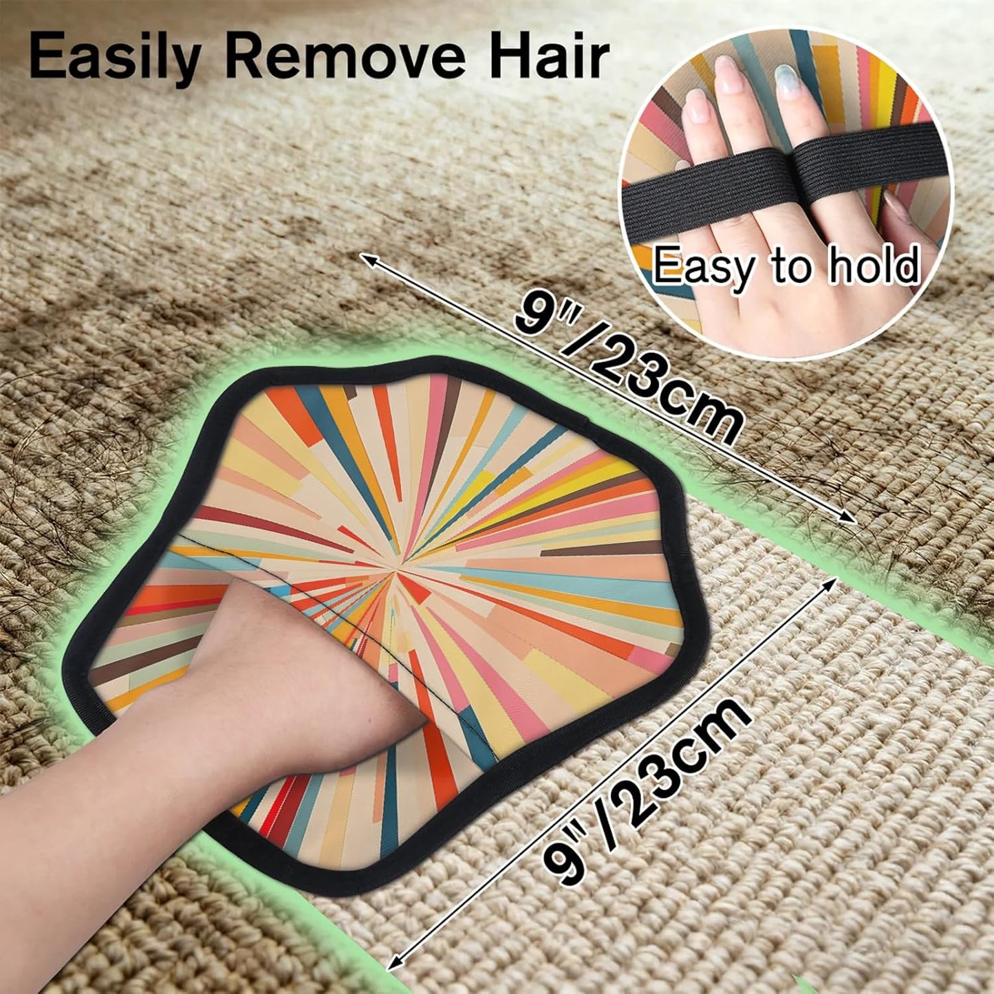 Pet Hair Removal Glove for Dogs Cats Reusable Washable Set