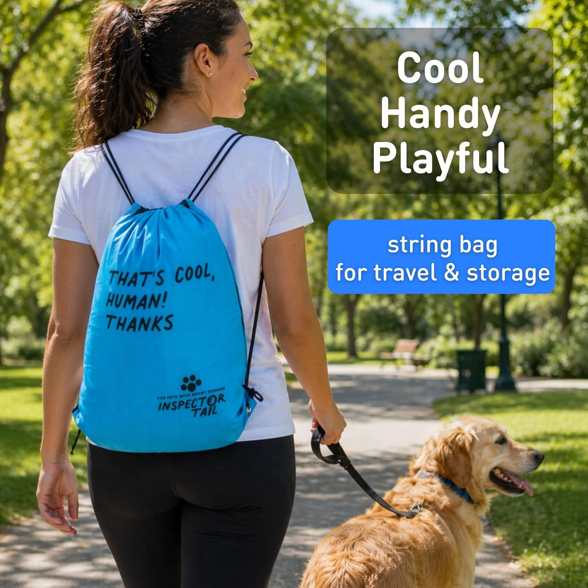INSPECTOR TAIL Dog Cooling Mat - No Freeze Needed, Self-Cooling Pad for Extra Large Dogs, Washable Portable for Crate Kennel Car Sofa Bed Floor, Indoor Outdoor Summer Use, 47"x31" with Carry Bag