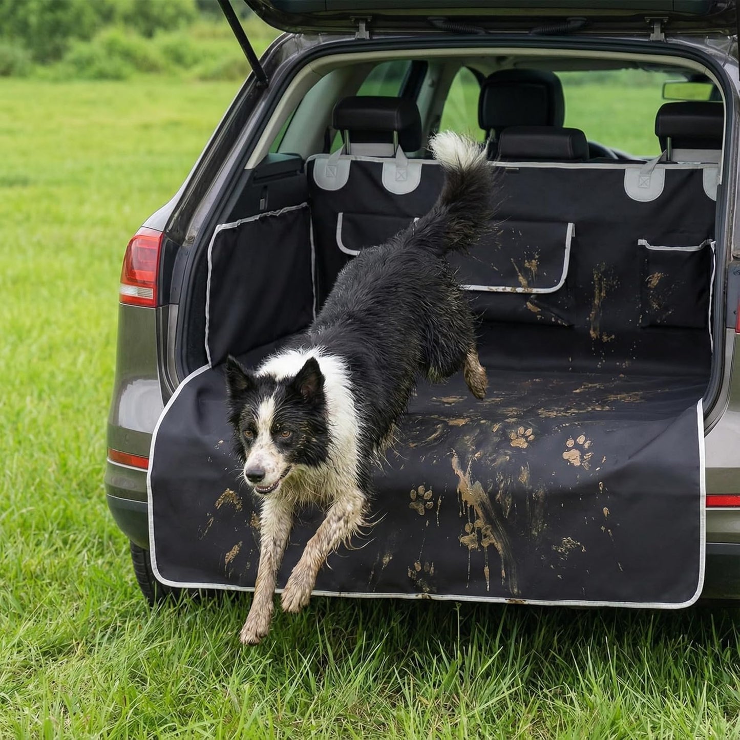 SUV Cargo Liner for Dogs, Waterproof Pet Cargo Cover Dog