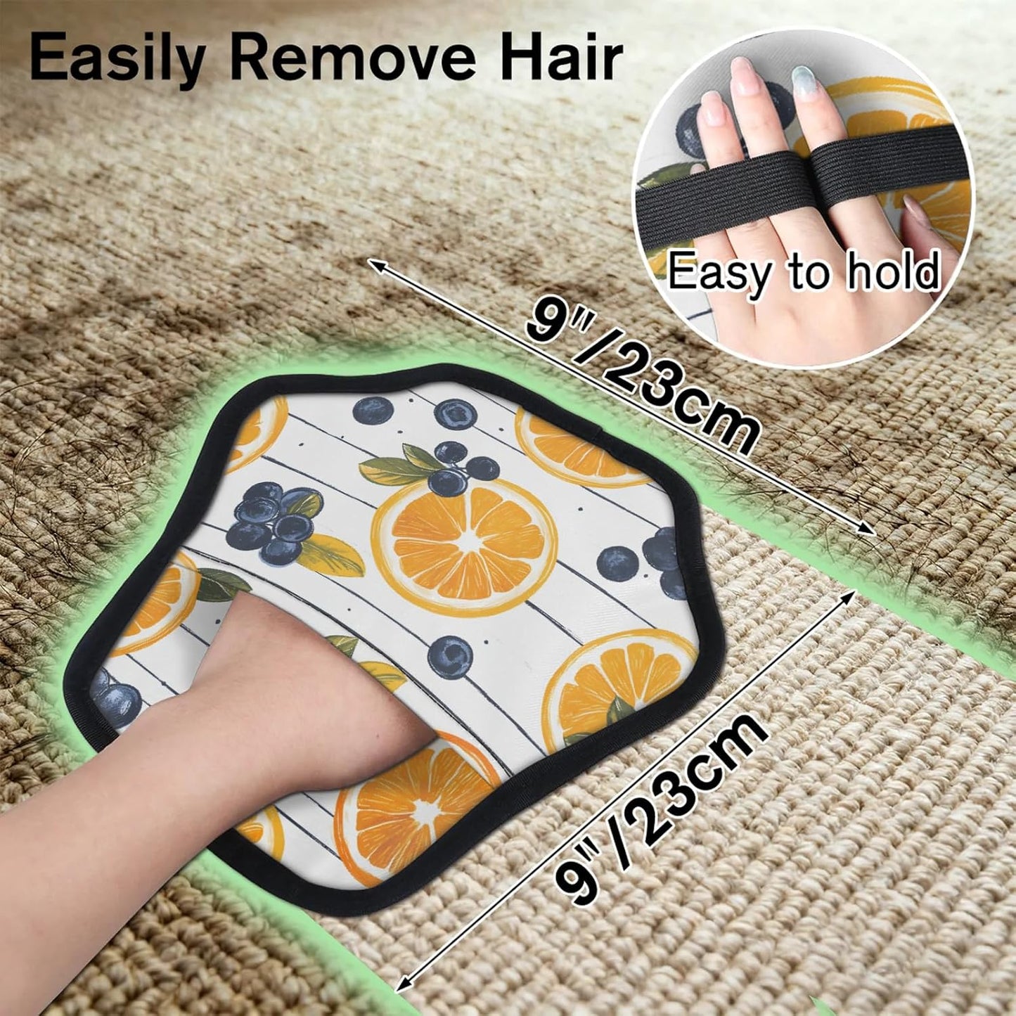 Lovely Lemon Blueberry 2Pcs Electrostatic Reusable Pet Hair