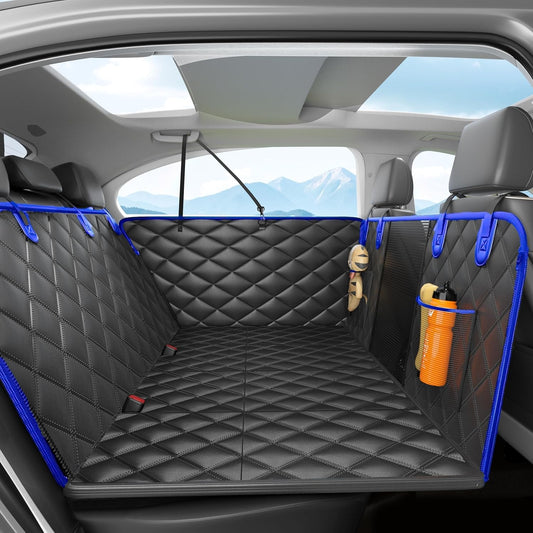 Dog Car Seat Cover for Back Seat, Hard Bottom Back Seat
