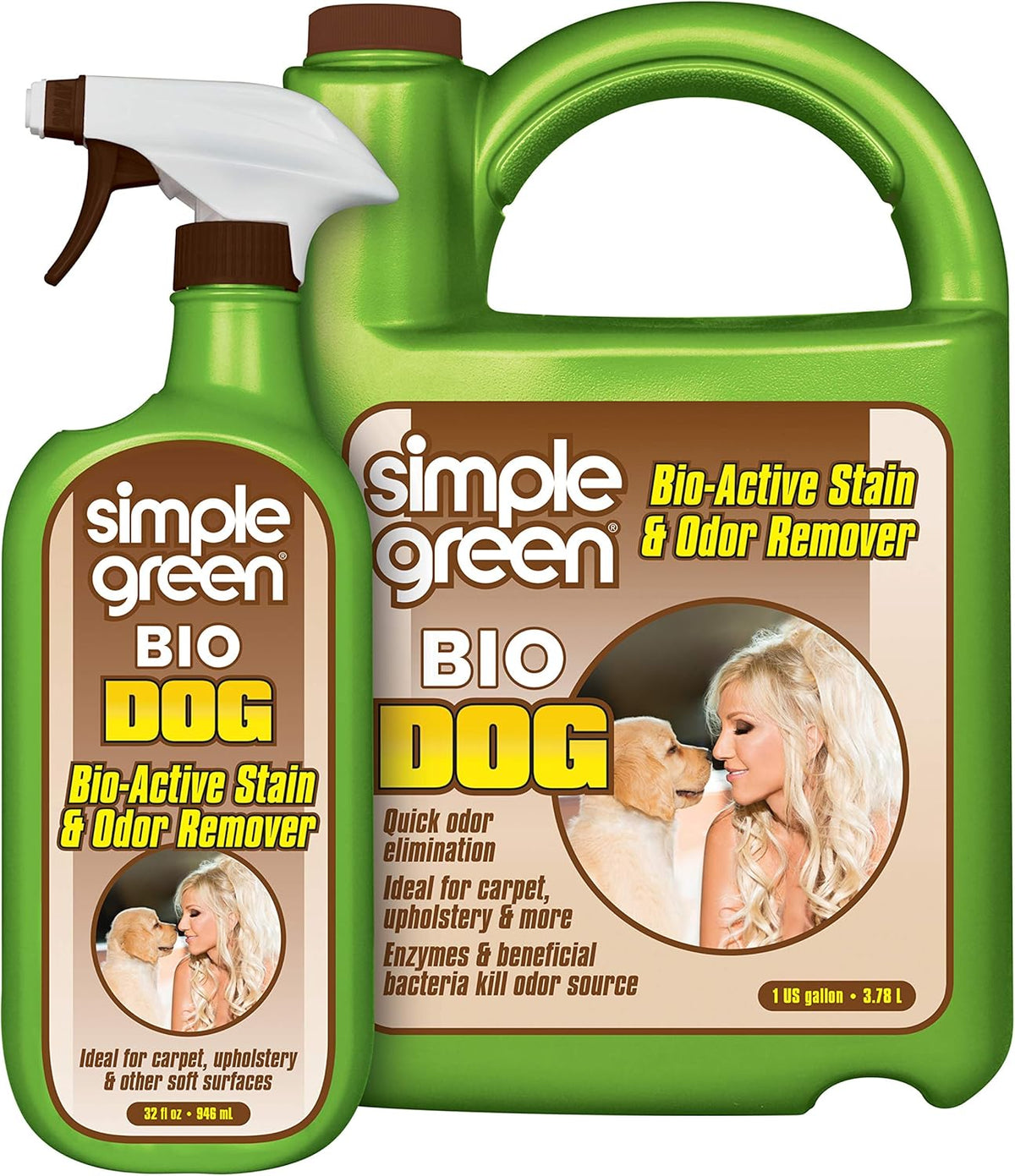 Bio Dog Active Stain & Odor Remover - Enzyme Cleaner &