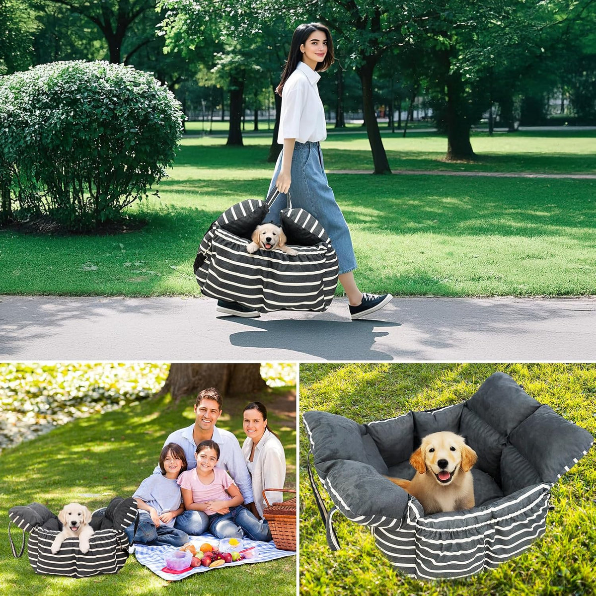 Small Dog Car Seats Washable Dog Booster Seat for Car