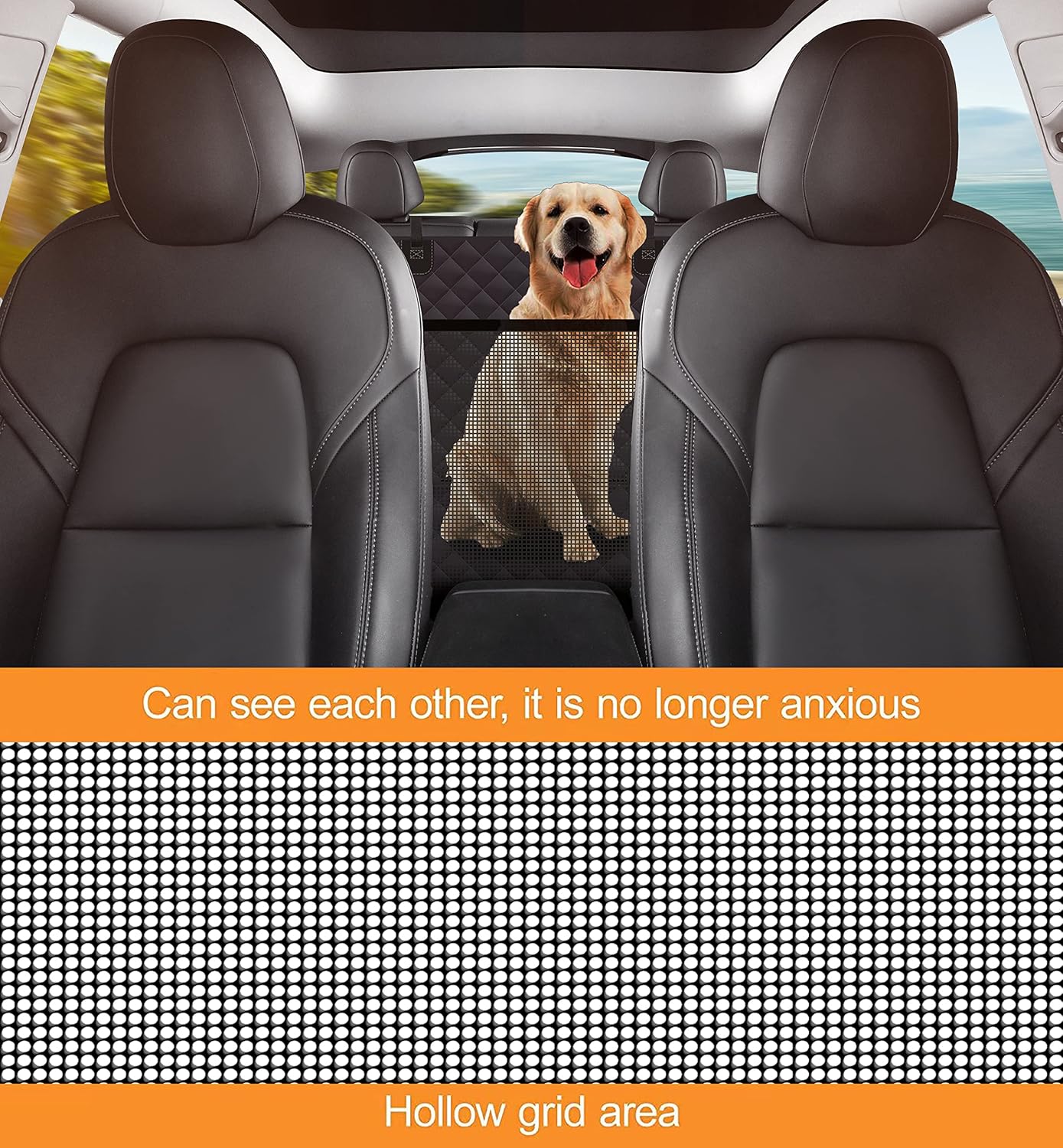 Dog Back Seat Cover Protector for Cars SUV and Trucks with