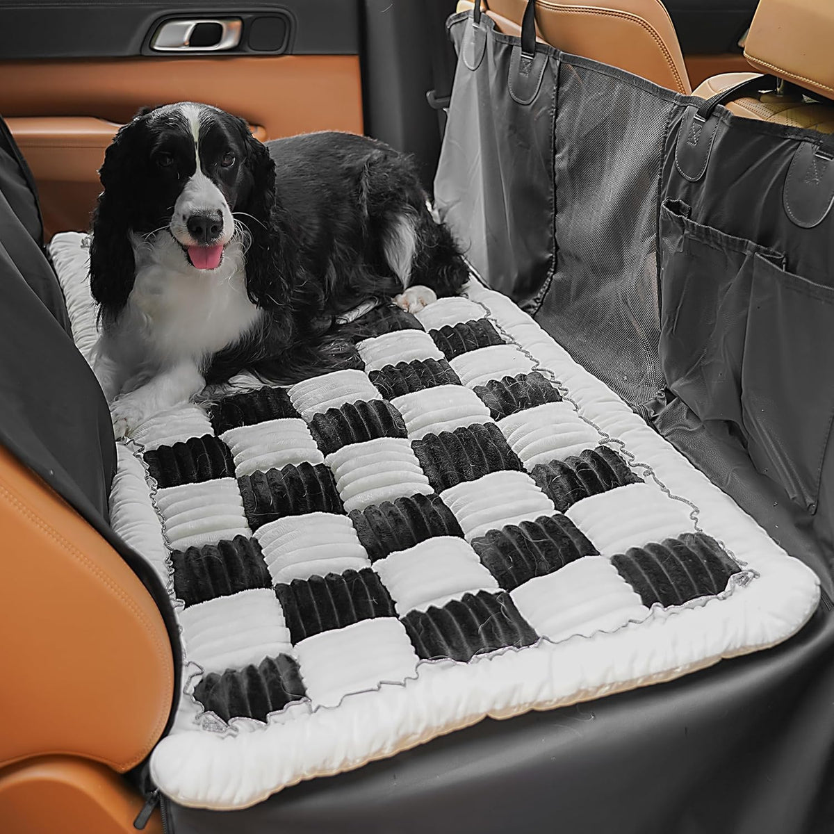Backseat Dog Bed Mat for Car, Non-Slip Dog Bed for Car Back