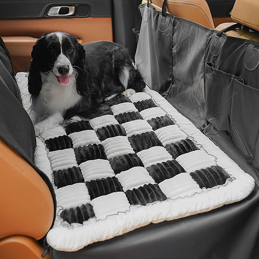 Backseat Dog Bed Mat for Car, Non-Slip Dog Bed for Car Back