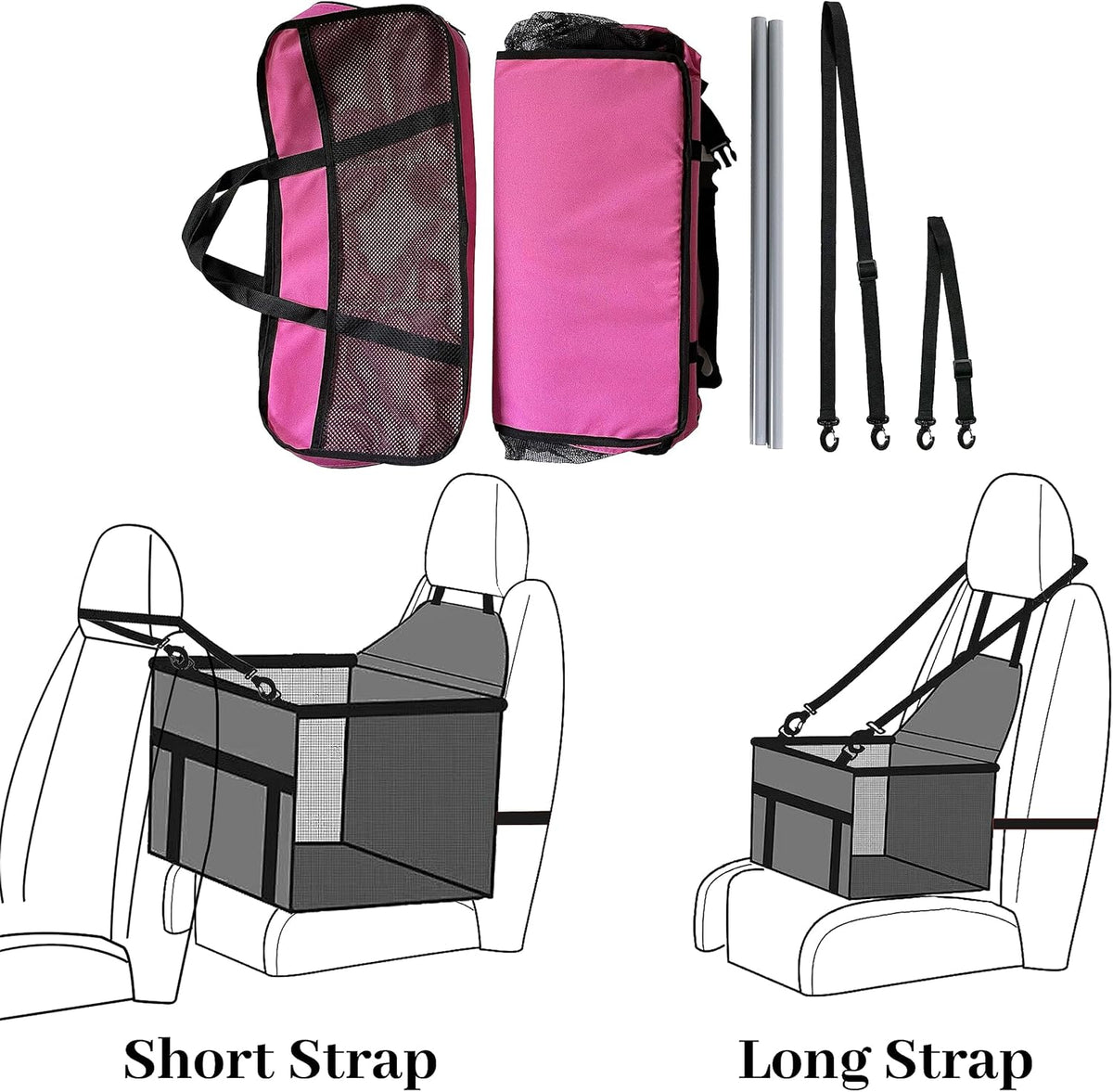 Dog Car Seat for Medium Sized Dog, Booster Car Seat with