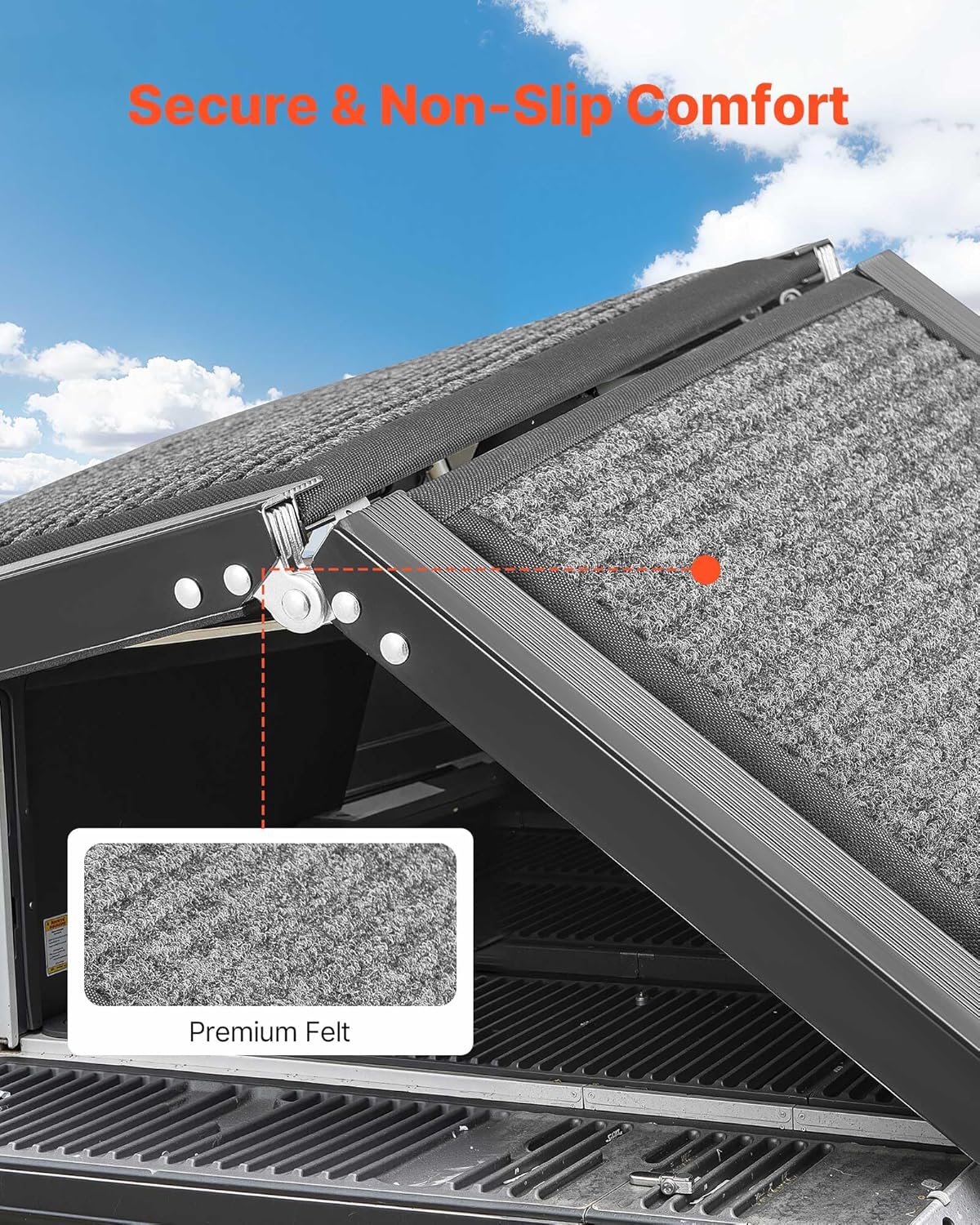 Dog Ramp for Cars, 63" L x 17" W, Folding Pet Ramps for