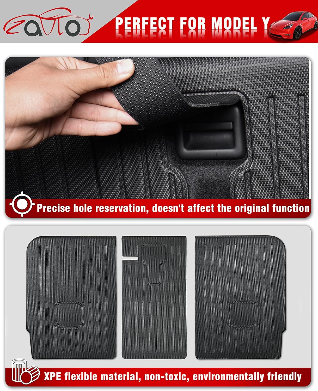 Rear Seat Back Cover Backrest Protector for Tesla Model Y
