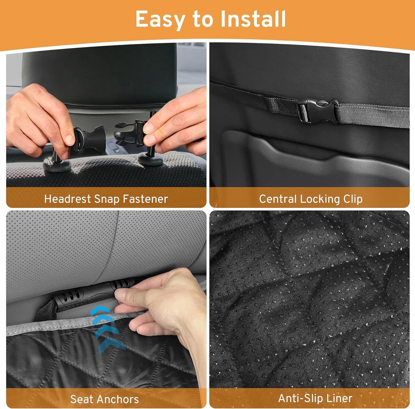 Dog Car Seat Cover for Front Seat Compatible with Ford
