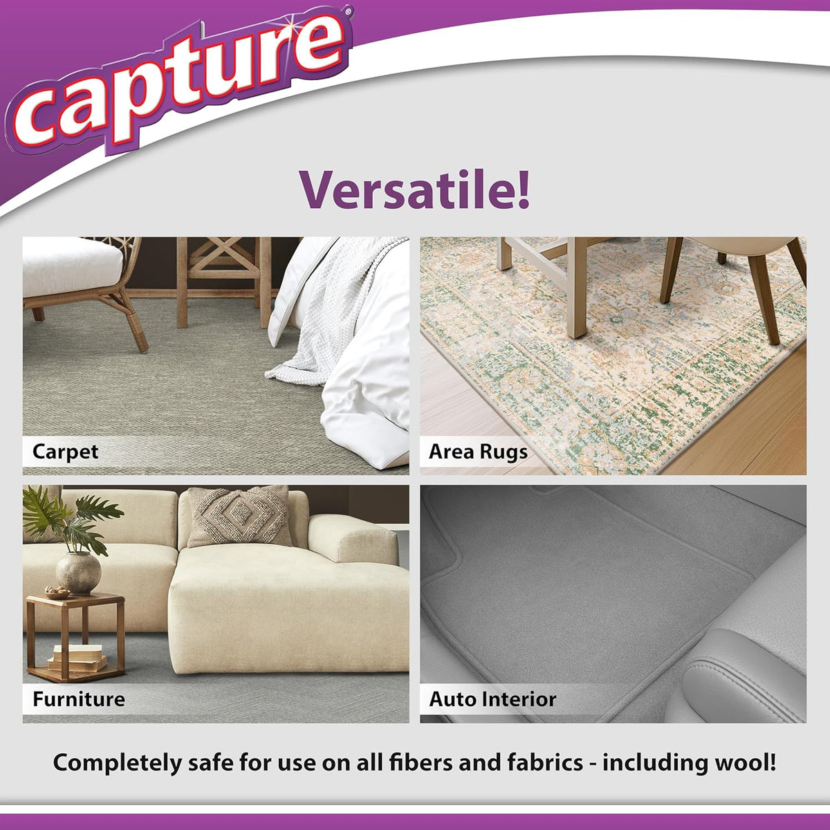 Carpet & Rug Dry Cleaner w/Brush - Dogs & Cats Pet, Home