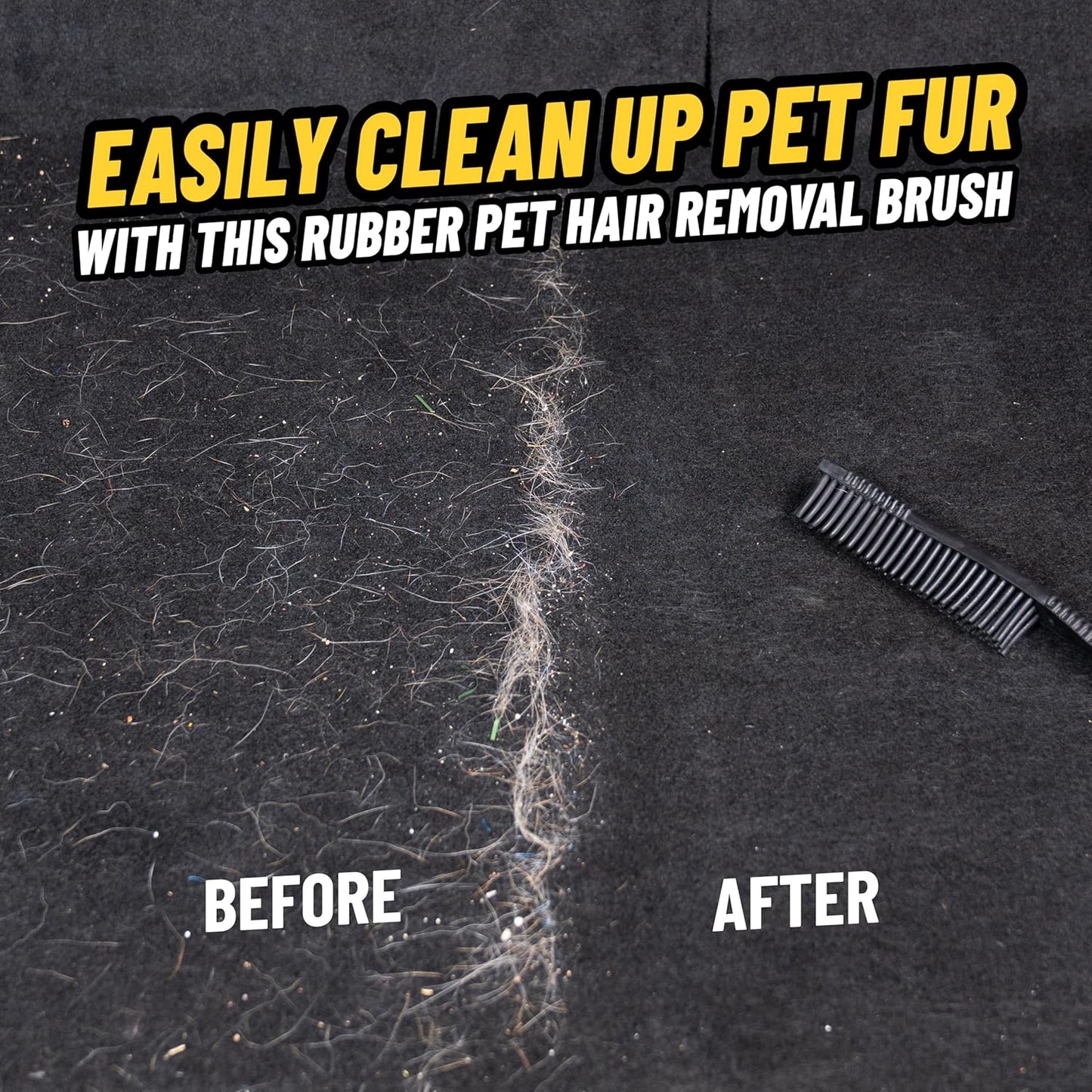 Professional Rubber Pet Hair Removal Brush – Multi Surface