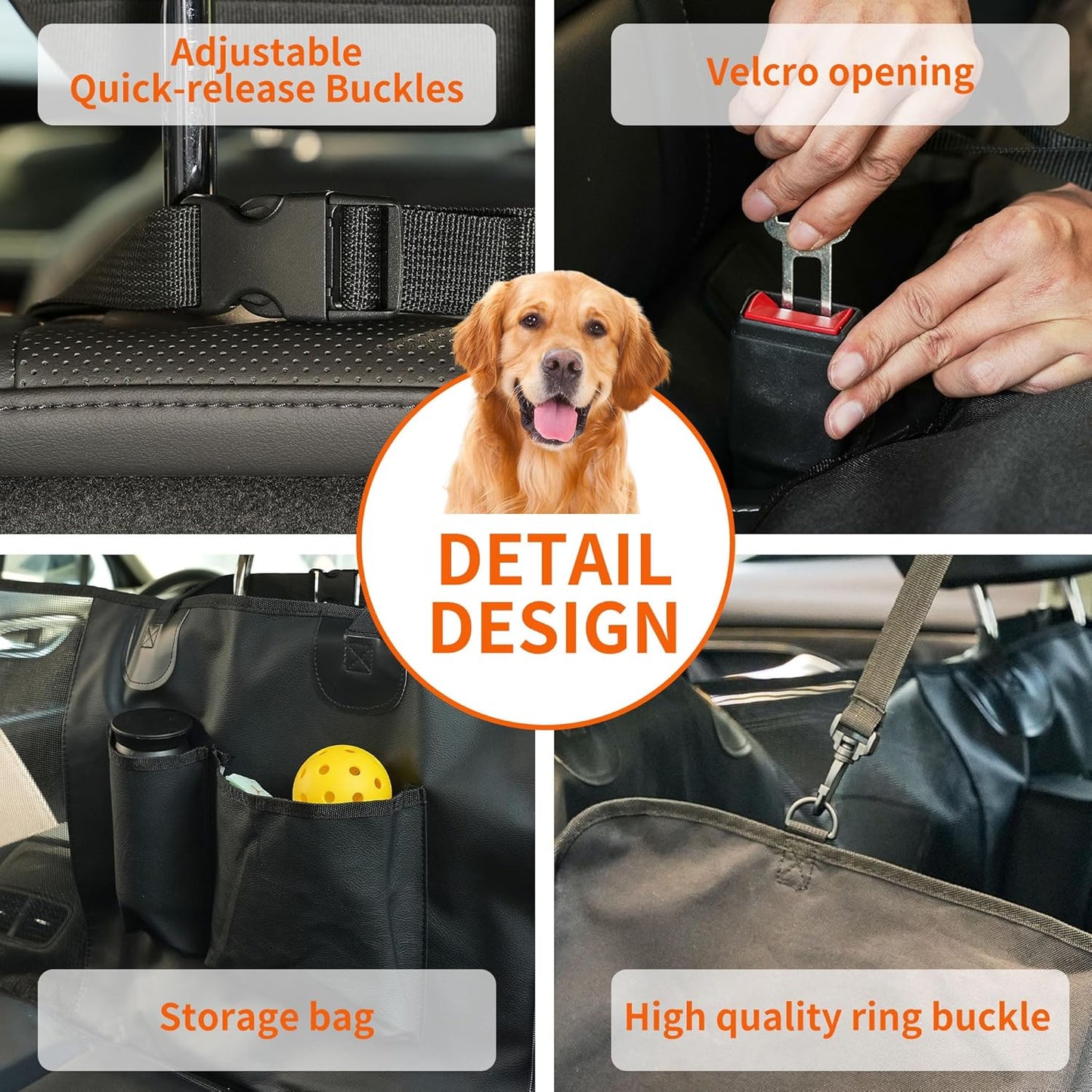 Back Seat Extender for Dogs | Waterproof, Anti-Scratch, PU