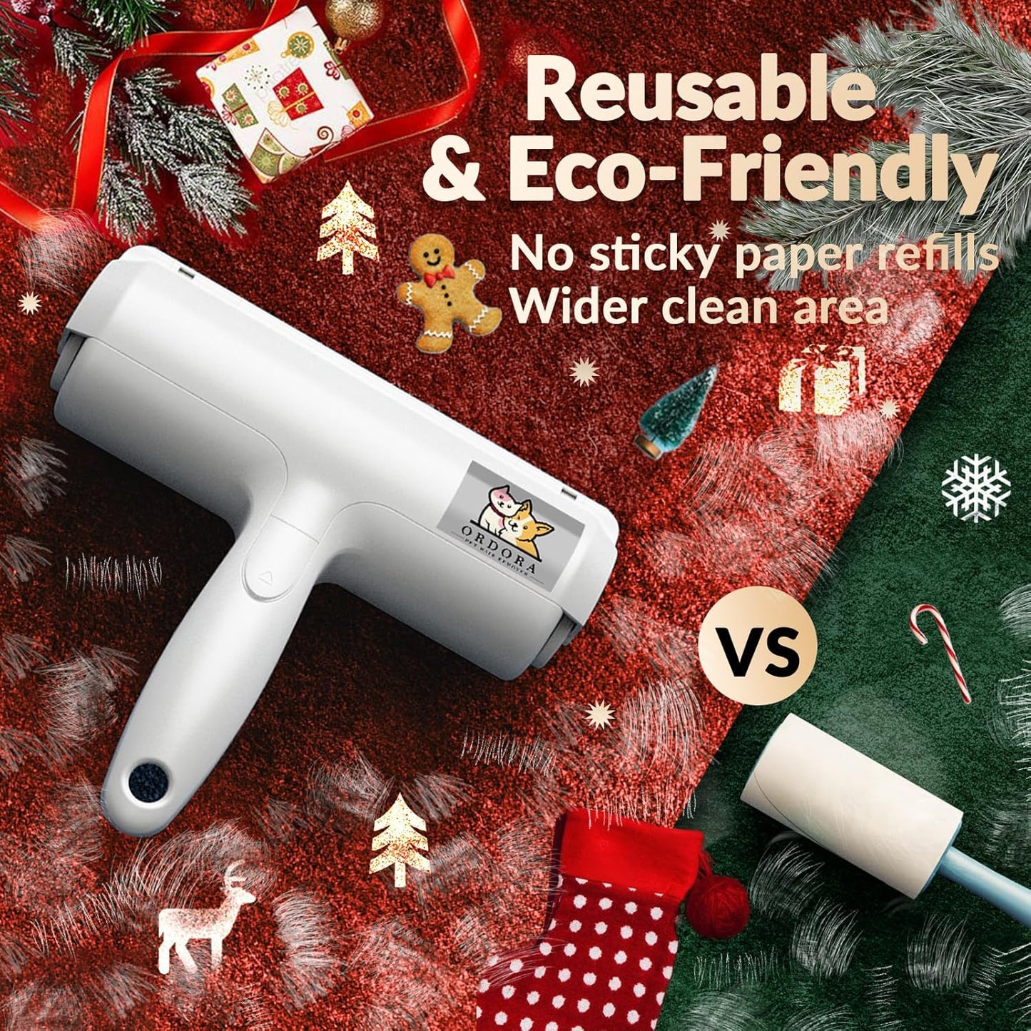 Pet Hair Removal Tool: Reusable Lint Roller for Pet Hair