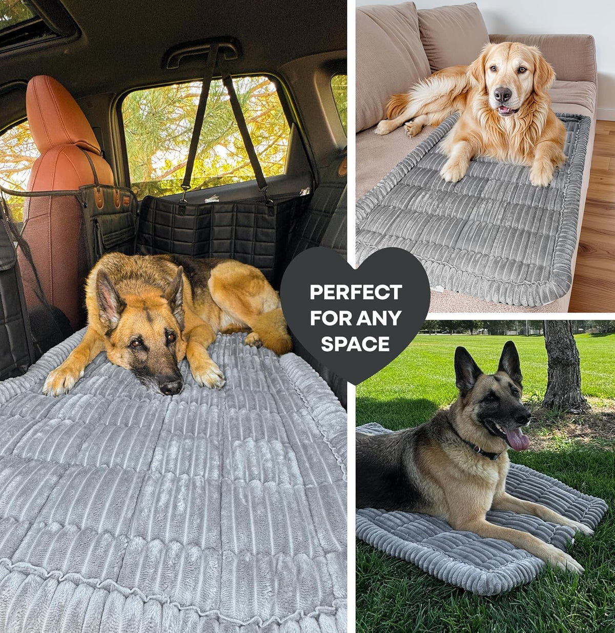 Dog Bed for Car Back Seat Extender - Non-Slip Backseat