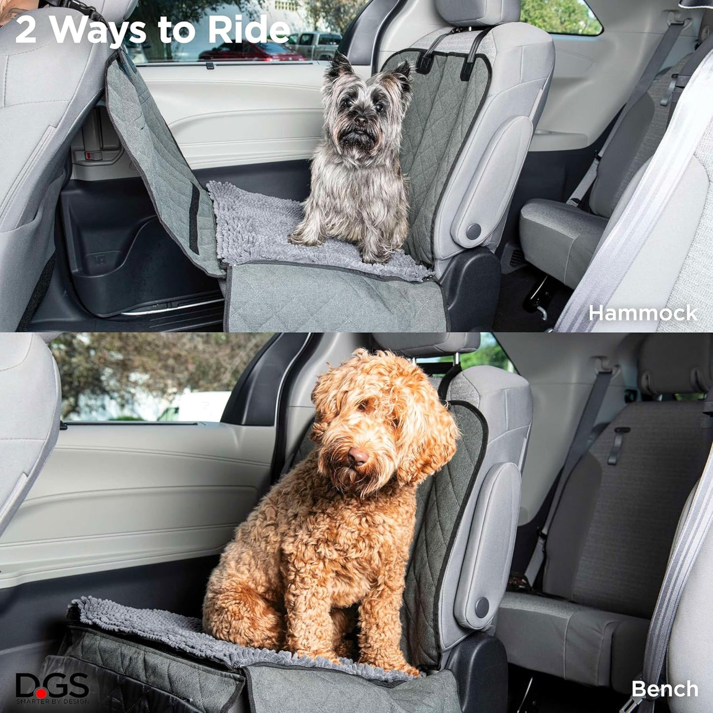 Single Backseat Dog Cover for Car - Highly Absorbent