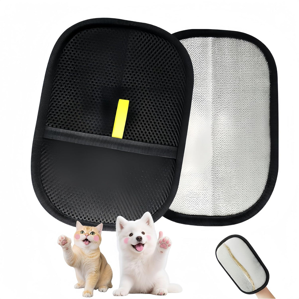 2Pcs Pet Hair Removal Glove - Electrostatic Gloves Pet Hair