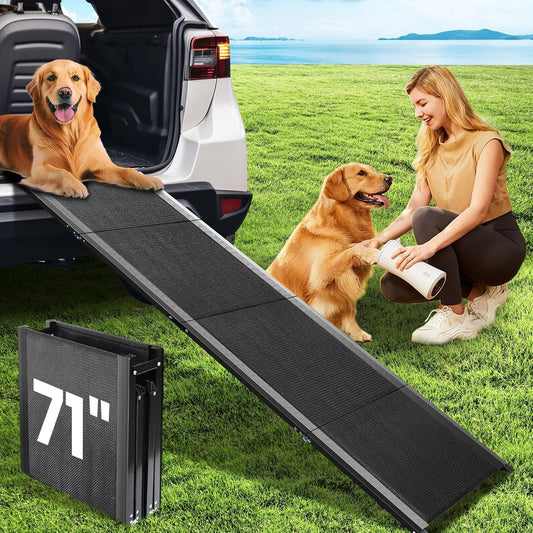 Dog Ramp for Car, 71''x 17'' Pet Ramp for Large Dogs with
