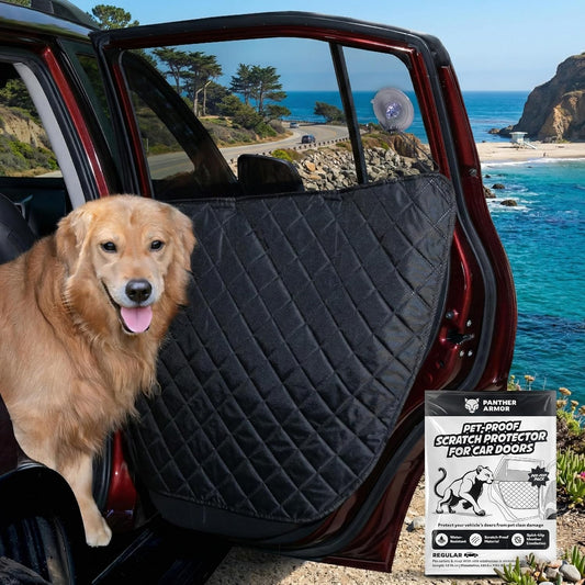 Car Door Protector for Dogs, 2 Pieces. Quilted Anti-Scratch