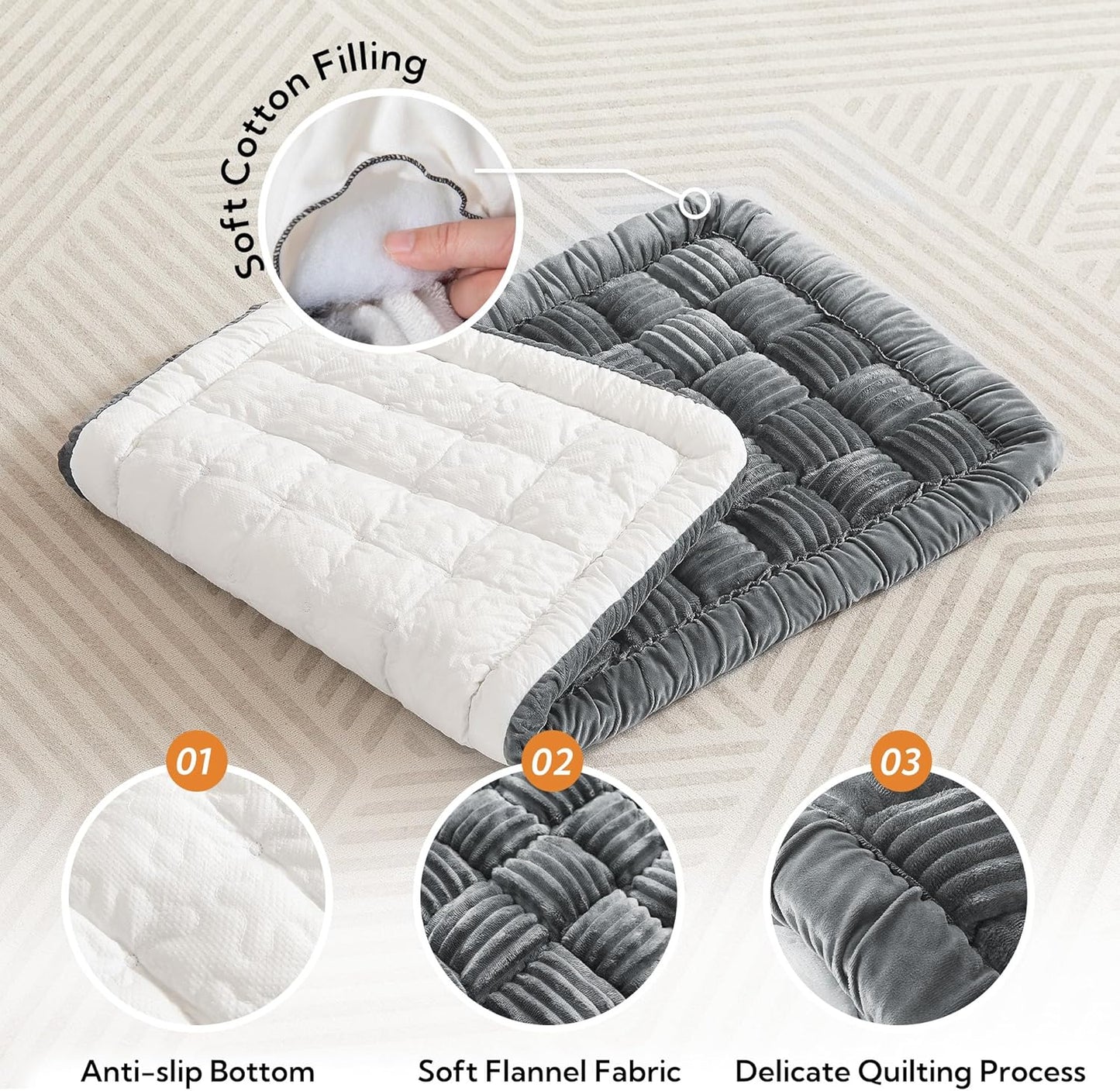 Backseat Pet Bed Mat,Dog Bed for Car,Fuzzy Dog Seat Cover