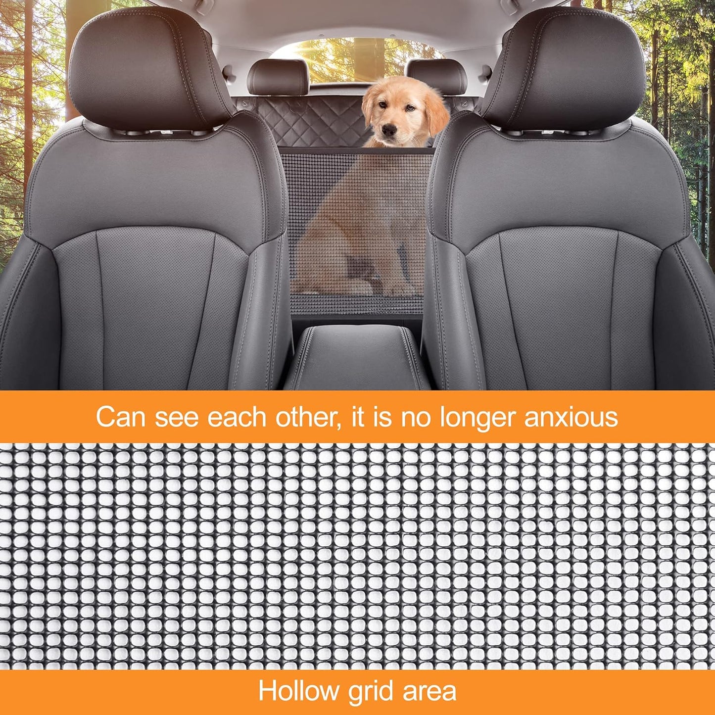 Dog Back Seat Cover Protector for Cars SUV and Trucks with