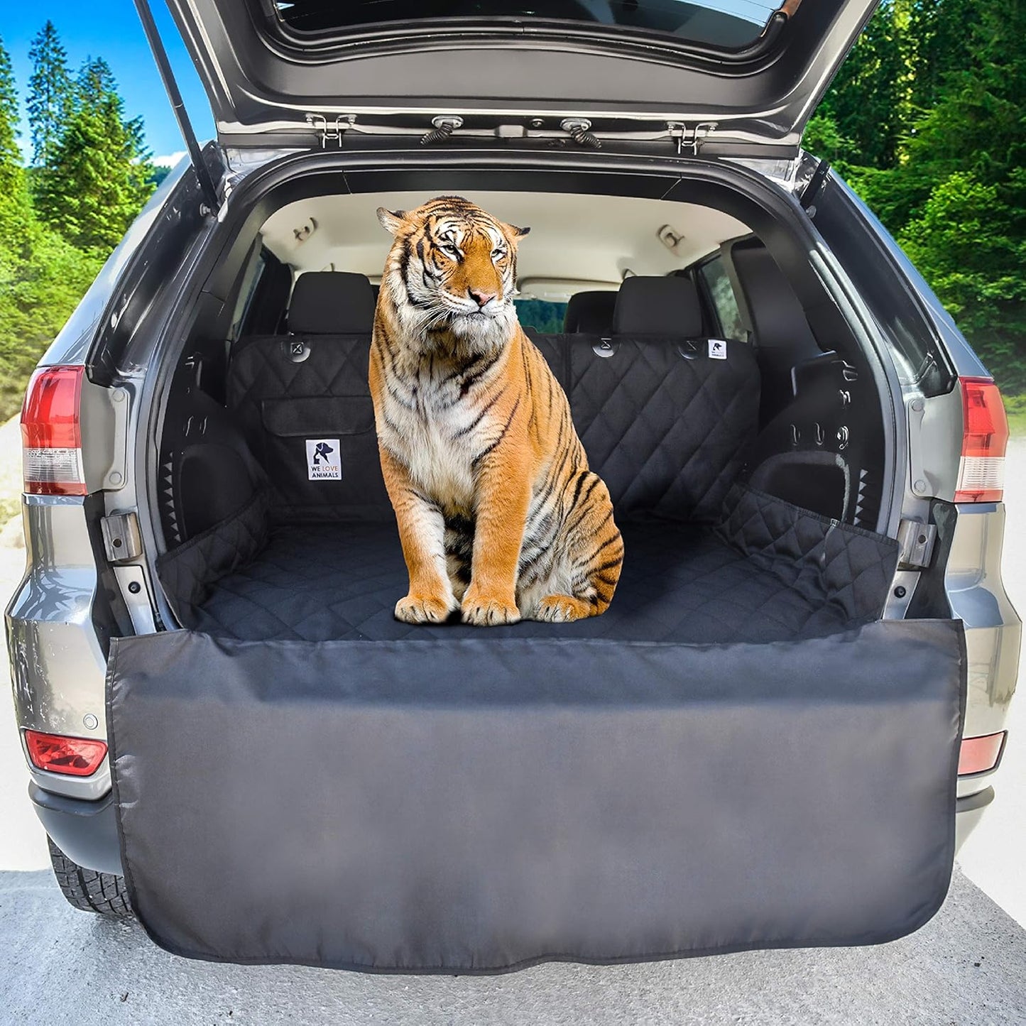 SUV Cargo Liner for Dogs, Dog Car Seat Cover for Back Seat