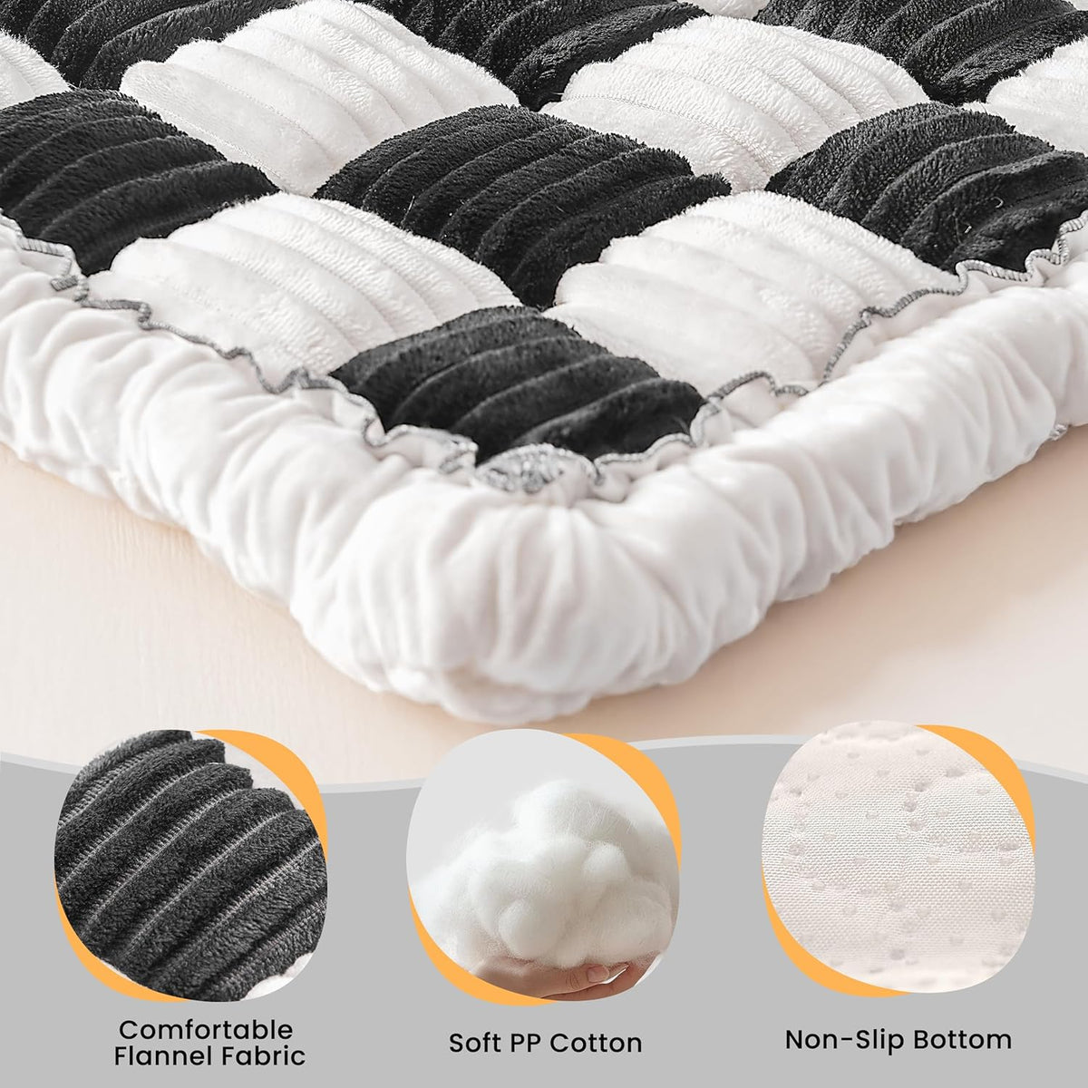 Backseat Dog Bed Mat for Car, Non-Slip Dog Bed for Car Back