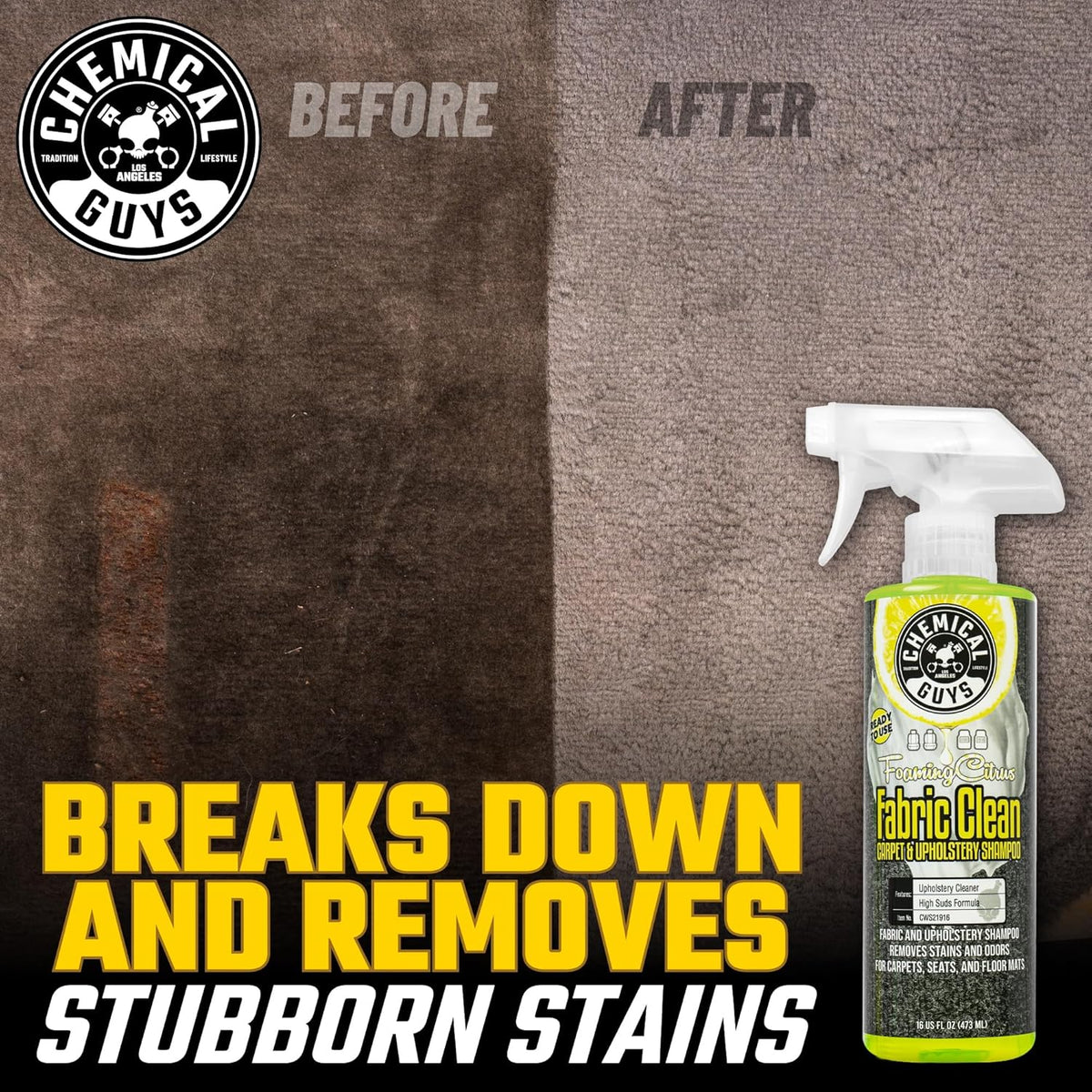 Foaming Citrus Fabric Clean Carpet & Upholstery Cleaner