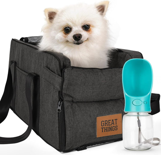 Dog Car Seat for Small Dog Center Console Armrest Seat Pet