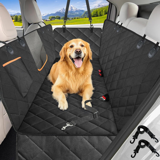 Dog Car Seat Cover for Back Seat, Dog Hammock for Car with