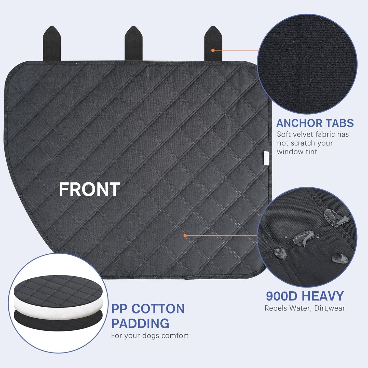 Dog Car Door Protector 2-Pack, Protects Doors from Dog