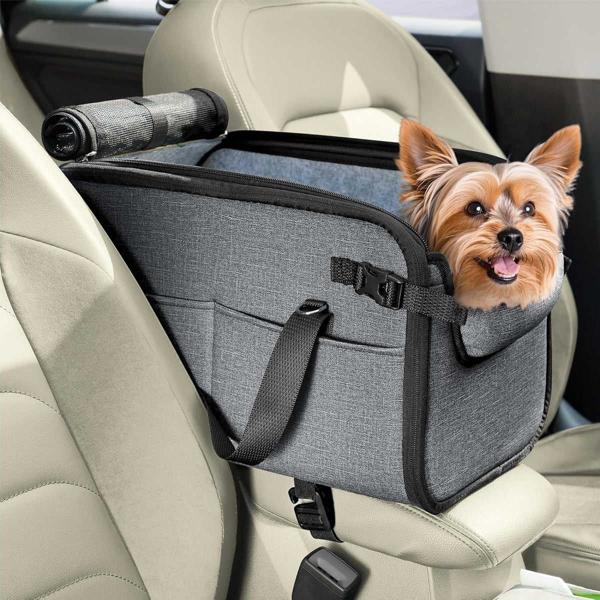 18 lbs Console Dog Car Seat Luxury Center Console Dog Car