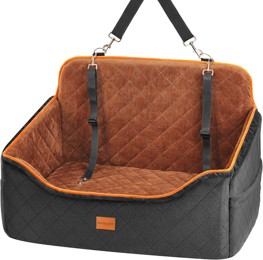 Dog Car Seat for Medium Dogs - Pet Car Seat with 2 Safety