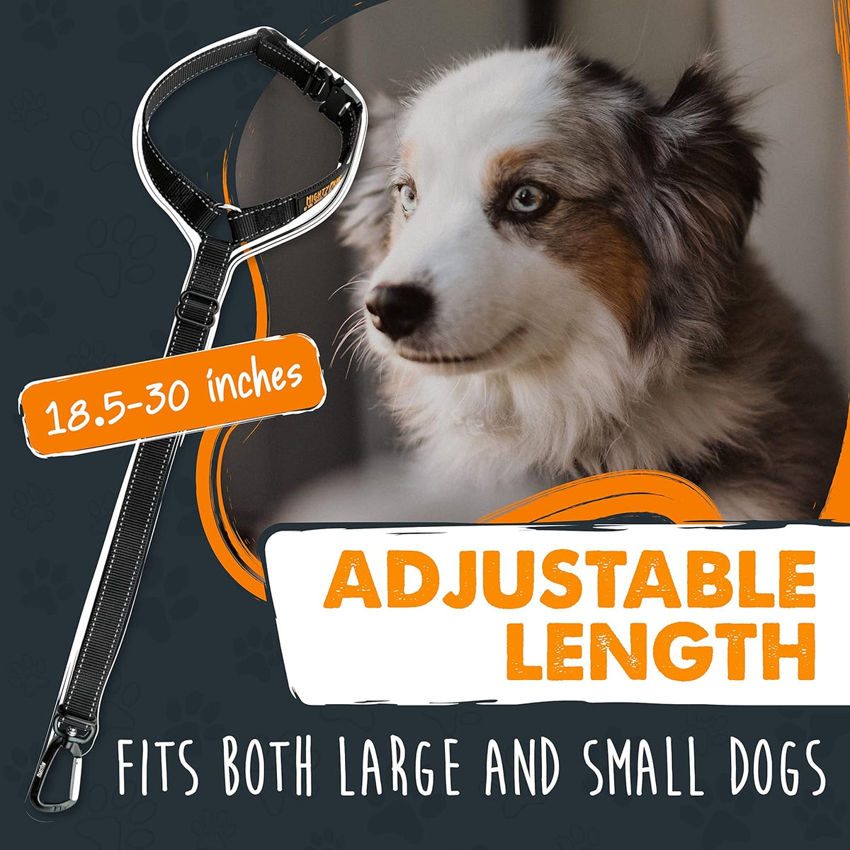 Dog Seat Belt For Car Headrest - Distraction Free Driving