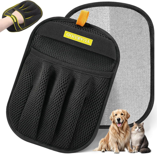 Pet Hair Removal Glove for Cats & Dogs, Upgraded