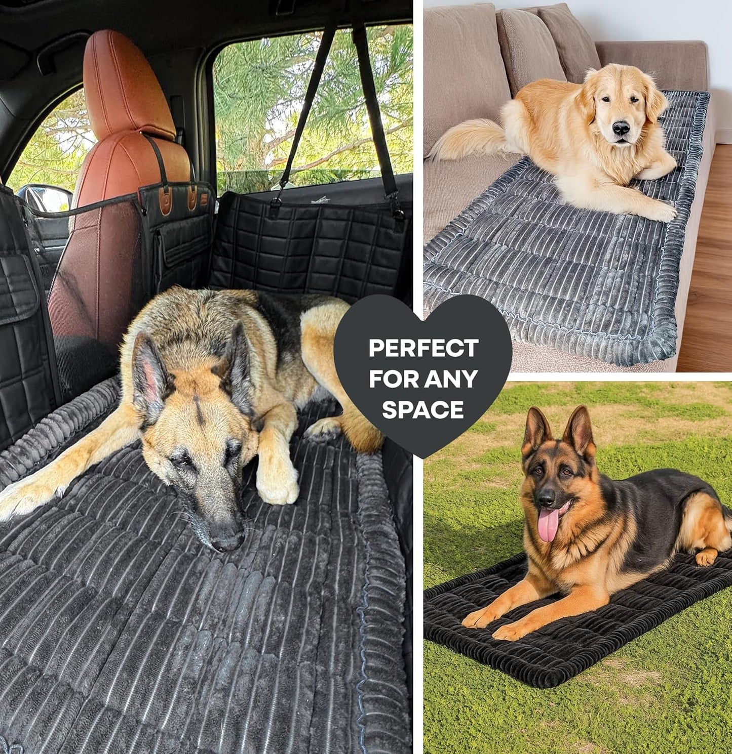 Dog Bed for Car Back Seat Extender - Non-Slip Backseat