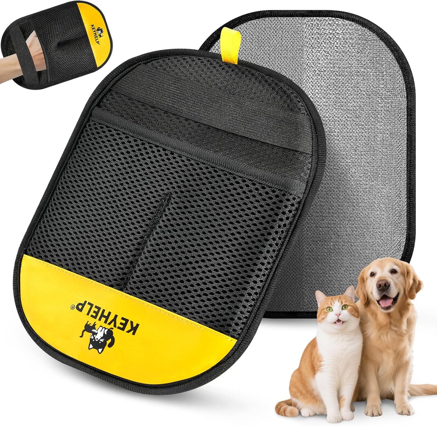 Pet Hair Removal Glove , Newly Upgraded Reusable