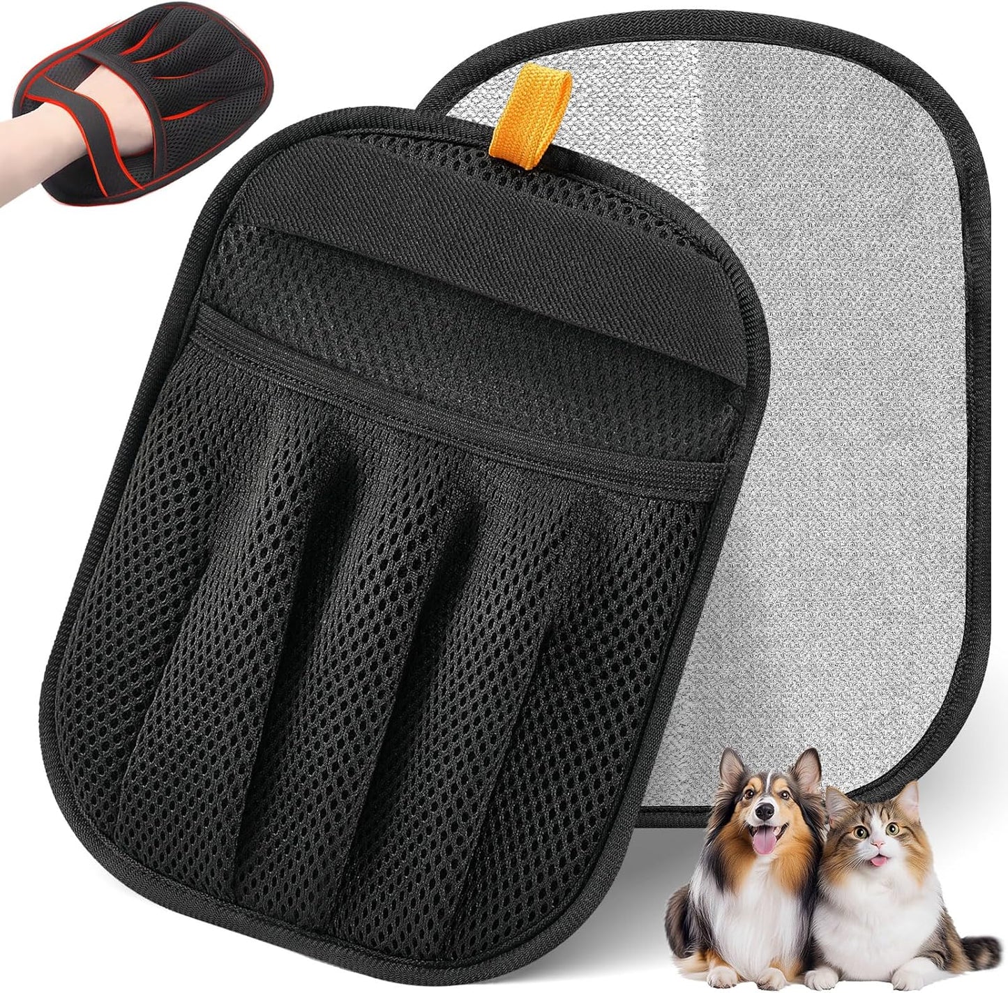 Pet Hair Removal Glove for Cats & Dogs, Upgraded