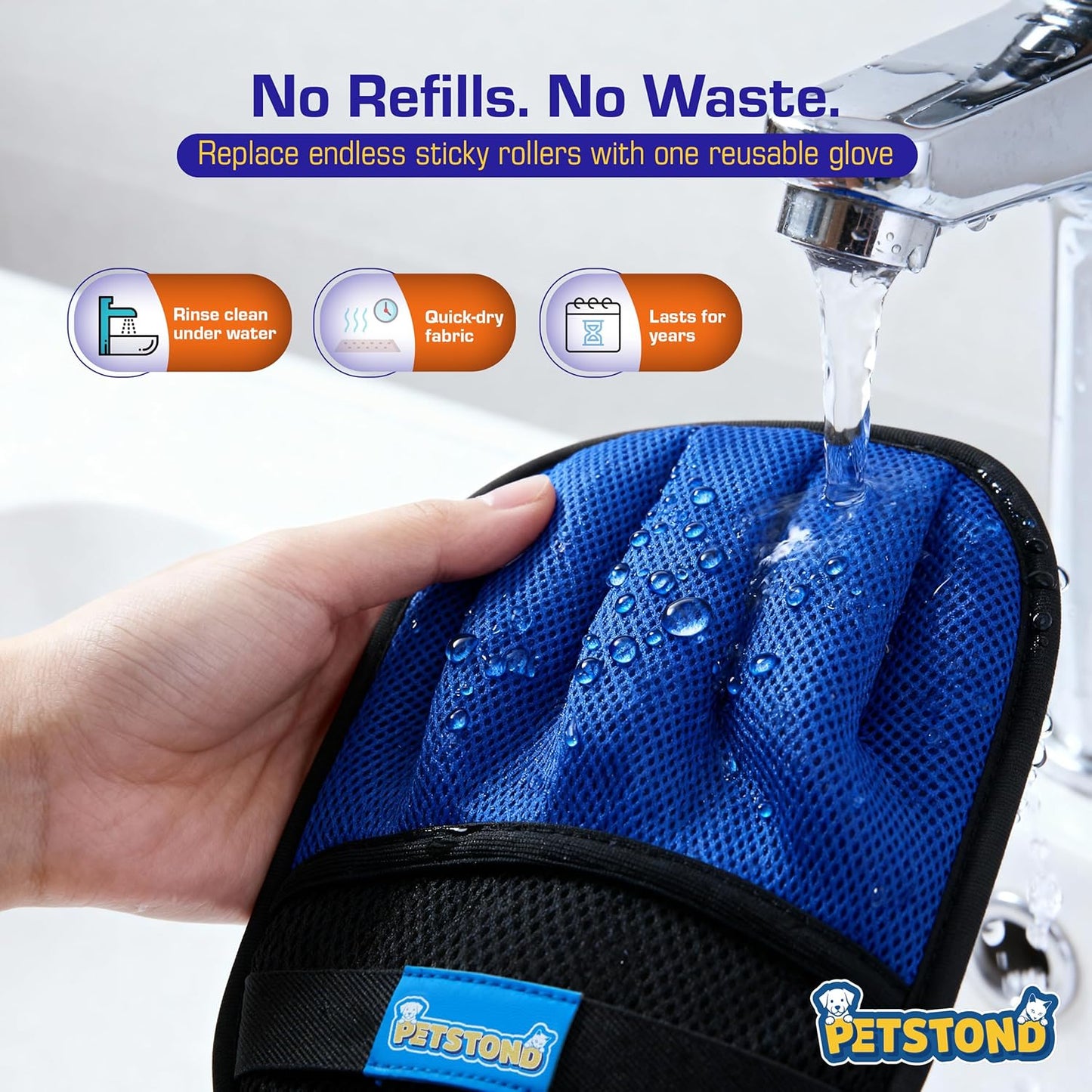 Pet Hair Removal Tool – Reusable Electrostatic Glove with
