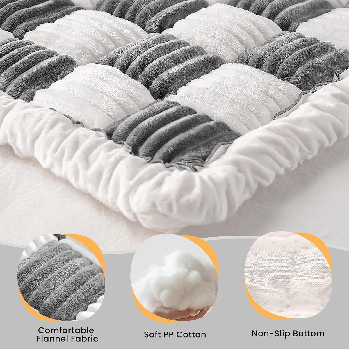 Backseat Dog Bed Mat, Non-Slip Dog Bed for Car Back Seat