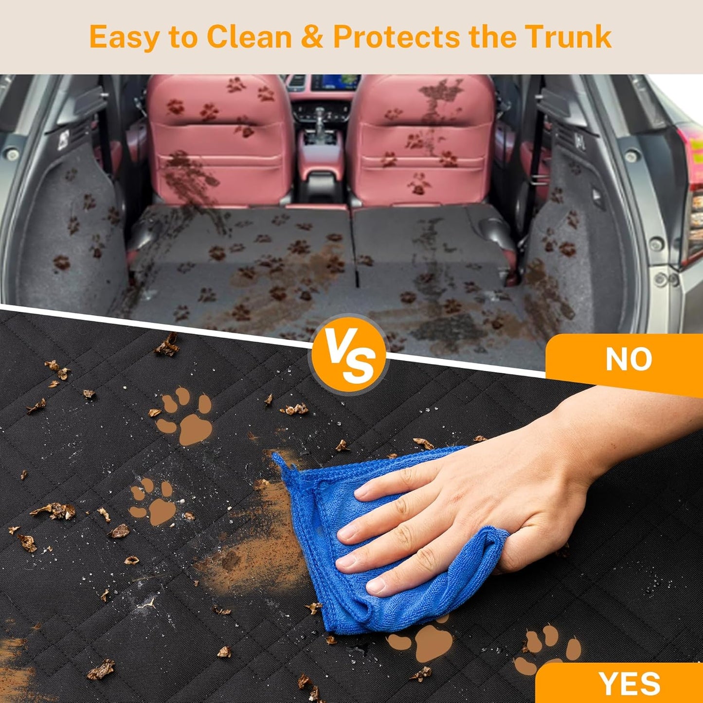Dog Car Seat Cover for SUV, Sedan & Van, Waterproof &