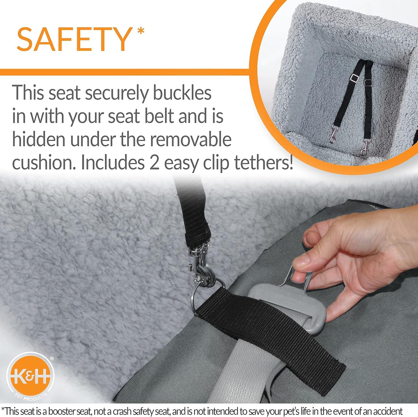 Rectangle Bucket Booster Pet Seat - Dog Booster Seat Car