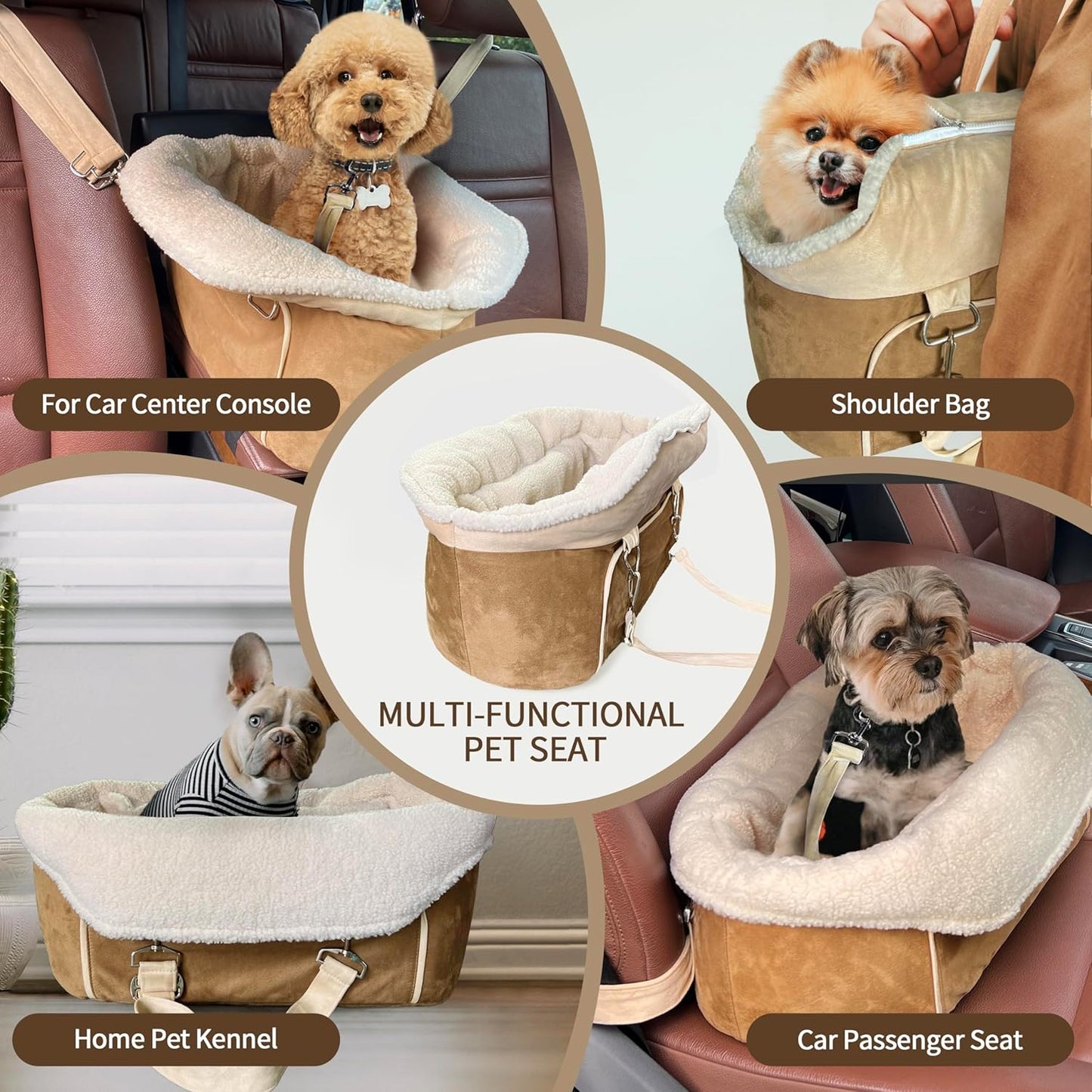 Puppy Dog Booster Seat for Small Dog up to 28 lbs Outing