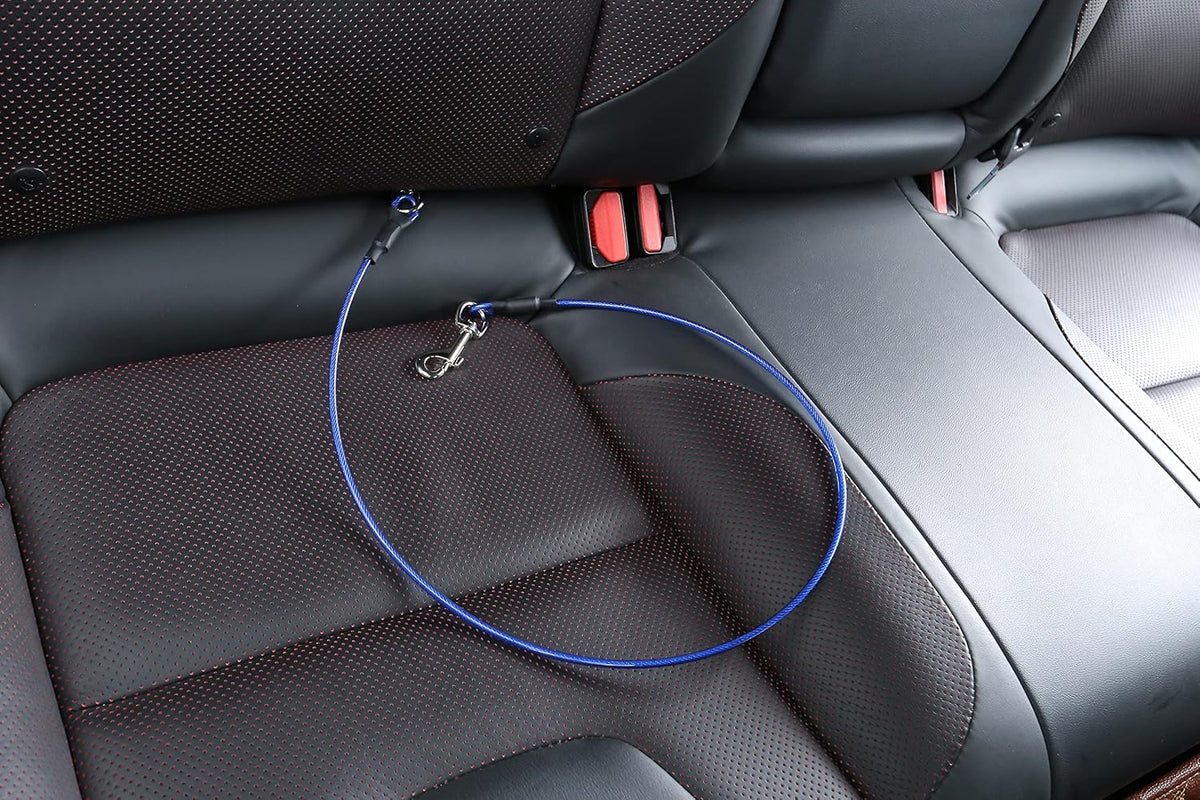 Pet Dog Car Seat Belt Restraint, Coated Stainless Steel