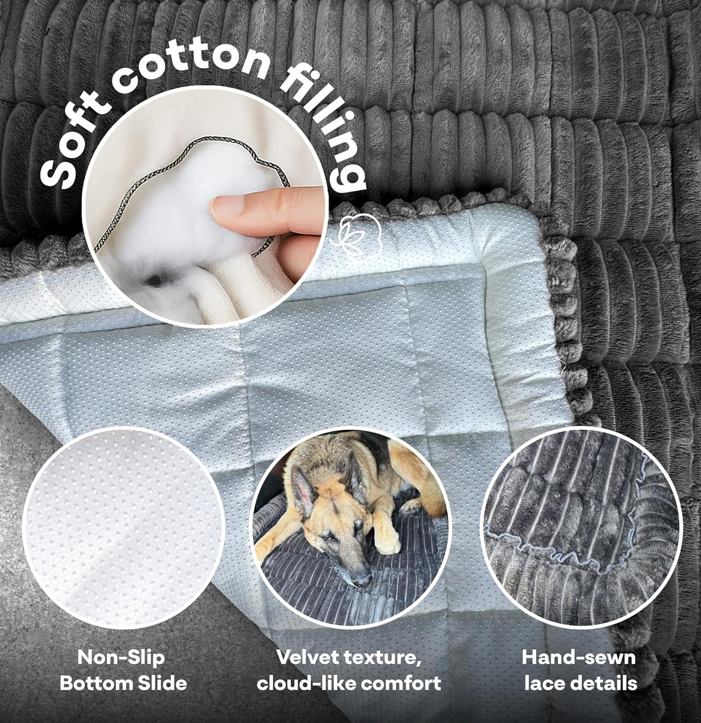 Dog Bed for Car Back Seat Extender - Non-Slip Backseat