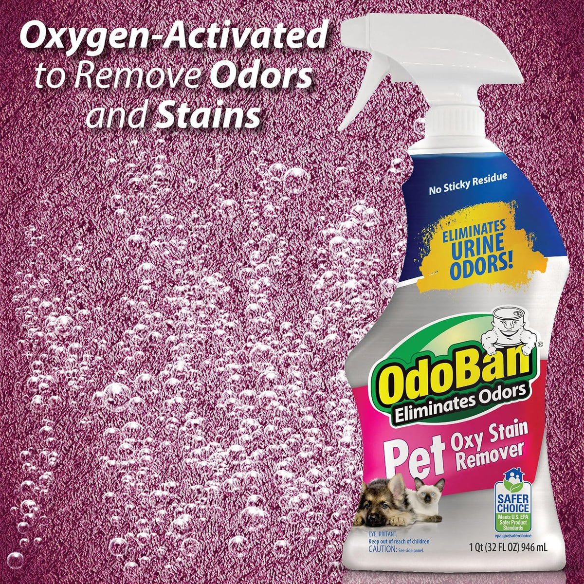 Pet Solutions Oxy Stain Remover, Pet Stain Eliminator, Made