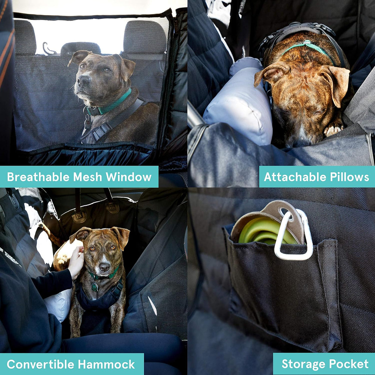 2-in-1 Car Seat Cover/Pillow Set for Dogs | Hammock & Bed